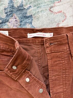 Levi’s Ribcage Straight Ankle Women’s Jeans in Rust Brown - Size 26